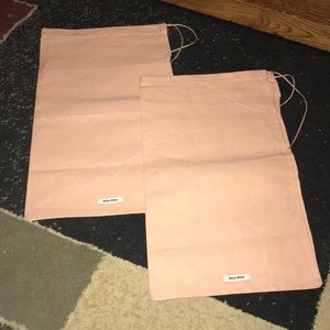 2 Miu Miu Travel Shoe Bags